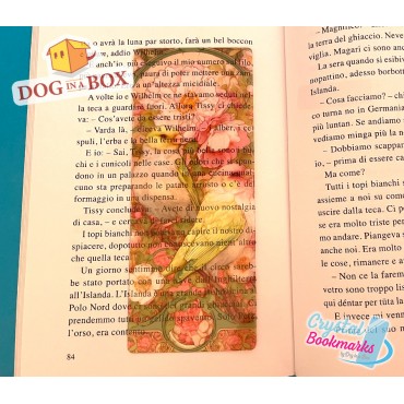 Birds Bookmark n.3 - Handmade Transparent Bookmark | Crystal, Stained Glass Effect | animal bookmark