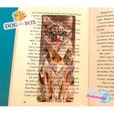 Cat Bookmark n.7 - Handmade Transparent Bookmark | Crystal, Stained Glass Effect | cute bookmark