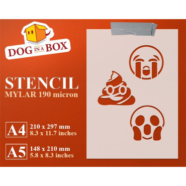 Emoticons Schablonenset Nr....