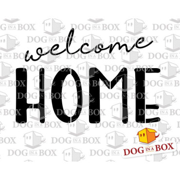 Welcome Home stencil - Reusable stencil for wood signs, wall painting, fabrics and home decor