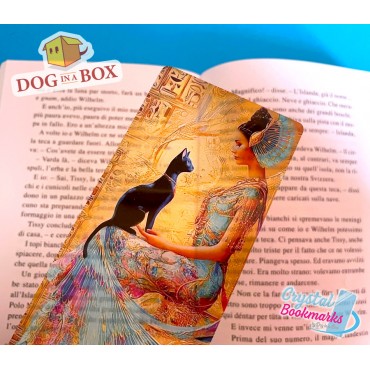 Marque-page Egypte n.1 - Marque-page transparent fait main | Effet vitrail, cristal | fantasy marque-page