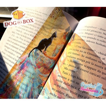 Marque-page Egypte n.1 - Marque-page transparent fait main | Effet vitrail, cristal | fantasy marque-page