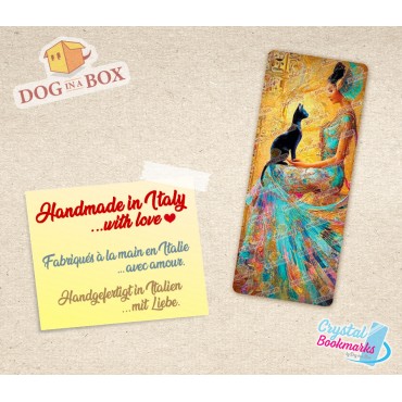 Egypt Bookmark n.1 - Handmade Transparent Bookmark | Crystal, Stained Glass Effect | fantasy bookmark