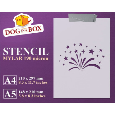 Fireworks stencil -...
