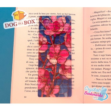 Marque-page Fleurs n.6 - Marque-page transparent fait main | Effet vitrail, cristal | chic marque-page