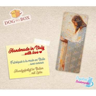 Jesus Bookmark n.4 - Handmade Transparent Bookmark | Crystal, Stained Glass Effect | christian bookmark