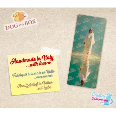 Jesus Bookmark n.6 - Handmade Transparent Bookmark | Crystal, Stained Glass Effect | christian bookmark