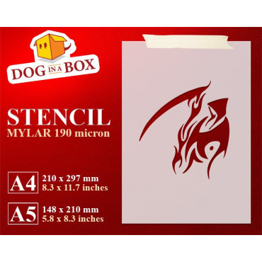 Sensenmann-Schablone -...