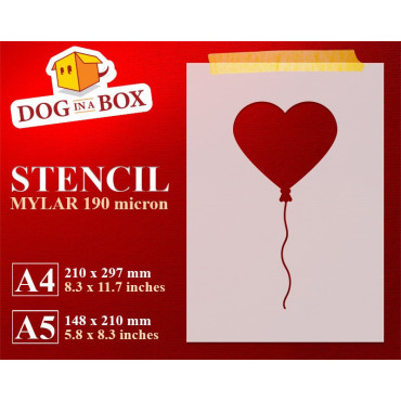 Stencil palloncino a forma...
