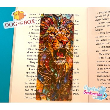 Marque-page Lune n.1 - Marque-page transparent fait main | Effet vitrail, cristal | fantasy marque-page