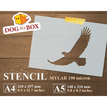 Eagle stencil n.4 - Reusable eagle stencil for wood signs, walls or fabrics.