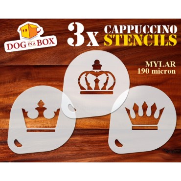 Crown Stencils (set of 3)...