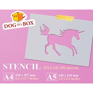 Unicorn stencil n.1 - Cute...