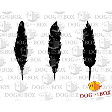 Feathers stencil - Reusable feathers stencil for wood signs, walls or fabrics.