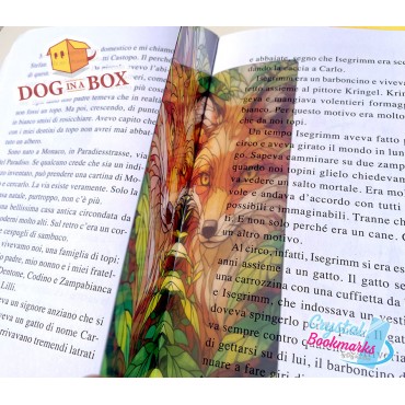 Marque-page Renard n.6 - Marque-page transparent fait main | Effet vitrail, cristal | marque-page animal