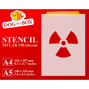 Nuclear symbol stencil -...