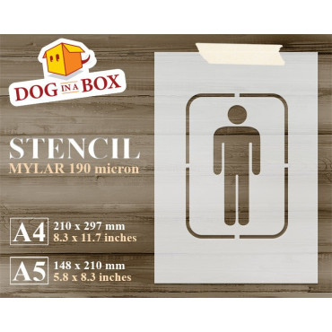 Pochoir de toilettes...