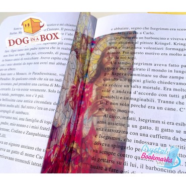 Jesus Bookmark n.7 - Handmade Transparent Bookmark | Crystal, Stained Glass Effect | christian bookmark