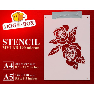 Pochoir roses n.1 - Pochoir...