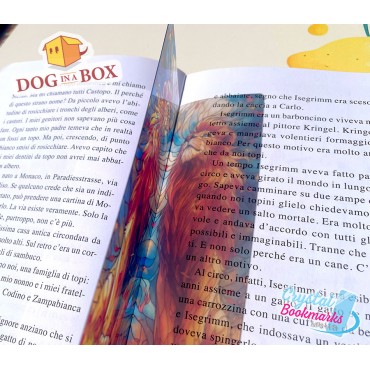 Marque-page Lionne n.5 - Marque-page transparent fait main | Effet vitrail, cristal | fantasy marque-page