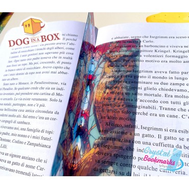 Owl Bookmark n.2 - Handmade Transparent Bookmark | Crystal, Stained Glass Effect | animal Bookmark