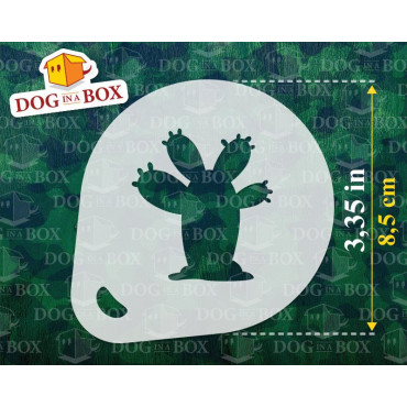 Pochoirs de cactus (lot de 3) pochoir de décoration de poudre de cacao Cappuccino et café - pochoirs de peinture de visage