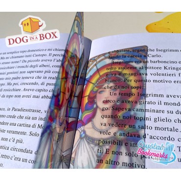 Marque-page Déesse Arc-en-ciel n.1 - Marque-page transparent fait main | Effet vitrail, cristal | LGBTQIA+ Marque page