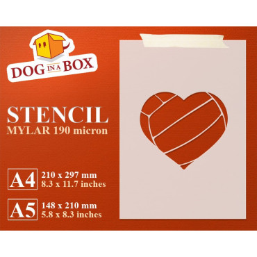 Stencil pallavolo a forma...