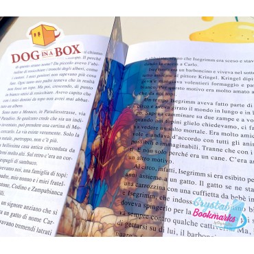 Warrior Bookmark n.5 - Handmade Transparent Bookmark | Crystal, Stained Glass Effect | fantasy bookmark