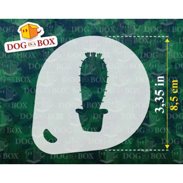 Cactus stencils (set of 3) Cappuccino and Coffee cocoa powder decor stencil - Face Painting stencils