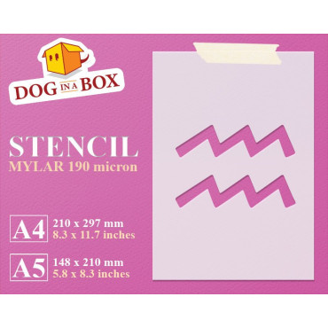 Pochoir Verseau n.1 -...