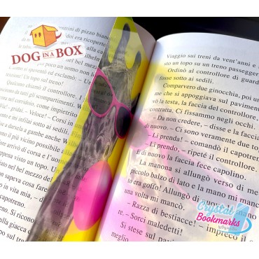 Marque-page Girafe n.1 - Marque-page transparent fait main | Effet vitrail, cristal | Pop Art marque-page