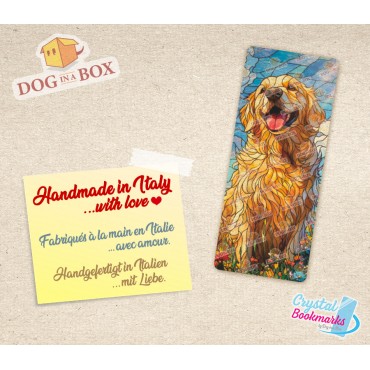 Labrador Bookmark n.1 - Handmade Transparent Bookmark | Crystal, Stained Glass Effect | dog bookmark