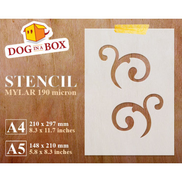 Damask stencil n.3 - Reusable stencil for cake, wedding cakes, wall decors and wood signs