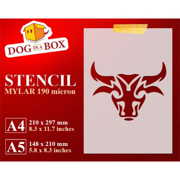 Stier-Schablone Nr. 3 -...