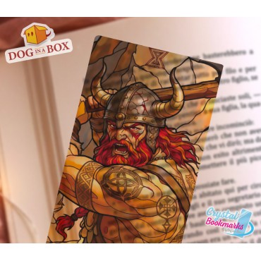 Segnalibro guerriero n.7 - Segnalibro trasparente fatto a mano | Effetto vetro, cristallo | Segnalibro fantasy