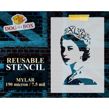 Queen Elizabeth stencil n.1...