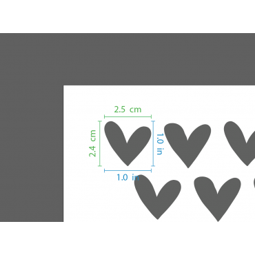 Hearts pattern stencil n.2 - Reusable love stencil for wedding cakes, wall decors and crafting