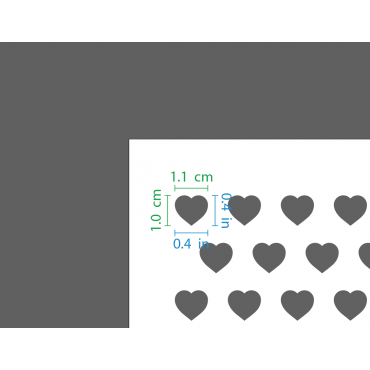 Hearts pattern stencil n.4 - Reusable love stencil for wedding cakes, wall decors and crafting