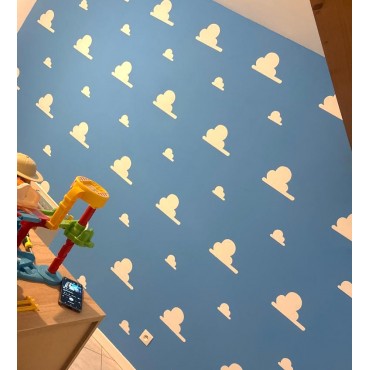 Toy Story clouds stencils - Reusable clouds stencils for nursery decor and walls