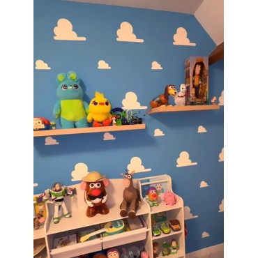 Stencil nuvole di Toy Story - Stencil di nuvole riutilizzabili per decorazioni e pareti, legno e camerette