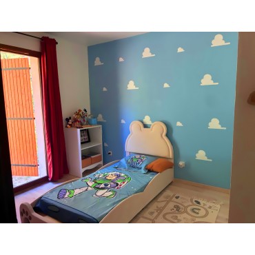 Toy Story Wolken schablonen – Wiederverwendbare Wolken schablonen für Kinderzimmerdekor und Wände