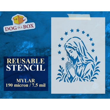 Mary stencil n.6 - Reusable...