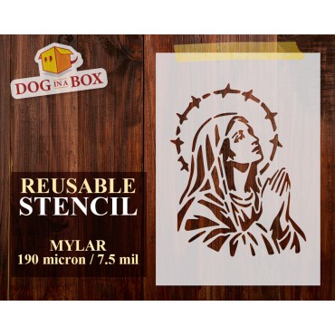 Mary stencil n.7 - Reusable...