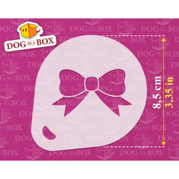 Bows and Ribbons stencils (set of 3) Cappuccino and Coffee cocoa powder decor stencil - Face Painting stencils