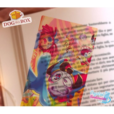 Amazing Digital Circus Bookmark n.1 - Handmade Transparent Bookmark | Crystal, Stained Glass Effect | fantasy bookmark