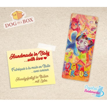 Amazing Digital Circus Bookmark n.1 - Handmade Transparent Bookmark | Crystal, Stained Glass Effect | fantasy bookmark