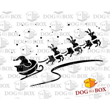 Santa stencil n.6 - Reusable christmas stencil for wood signs, windows decor and walls