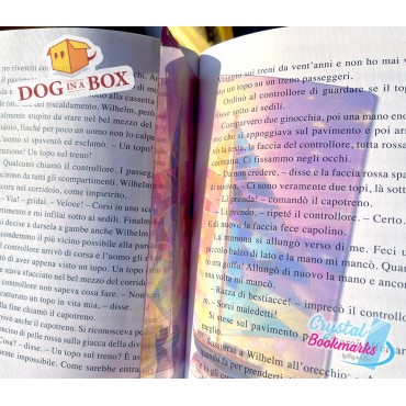 Sailing Ship Bookmark n.2 - Handmade Transparent Bookmark | Crystal, Stained Glass Effect | sea bookmark