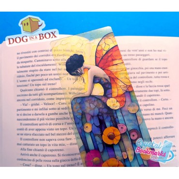 Marque-page Femme papillon...
